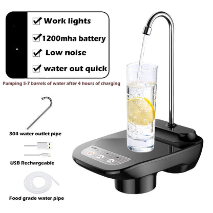 USB Rechargeable Electric Water Pump – Portable Automatic Dispenser for Home & Office