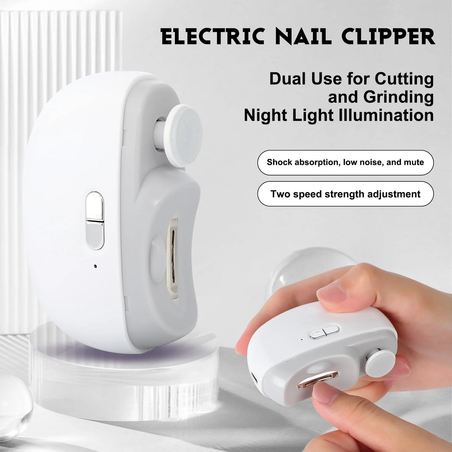 Smart Automatic Nail Clipper 2-in-1 – Professional Manicure at Home