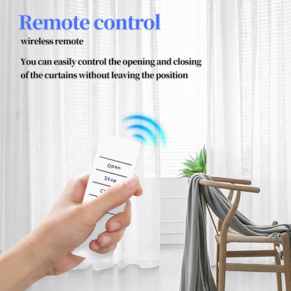 Smart Curtain Robot – Automatic Curtain Opener with Remote Control (T/U Rail Compatible)