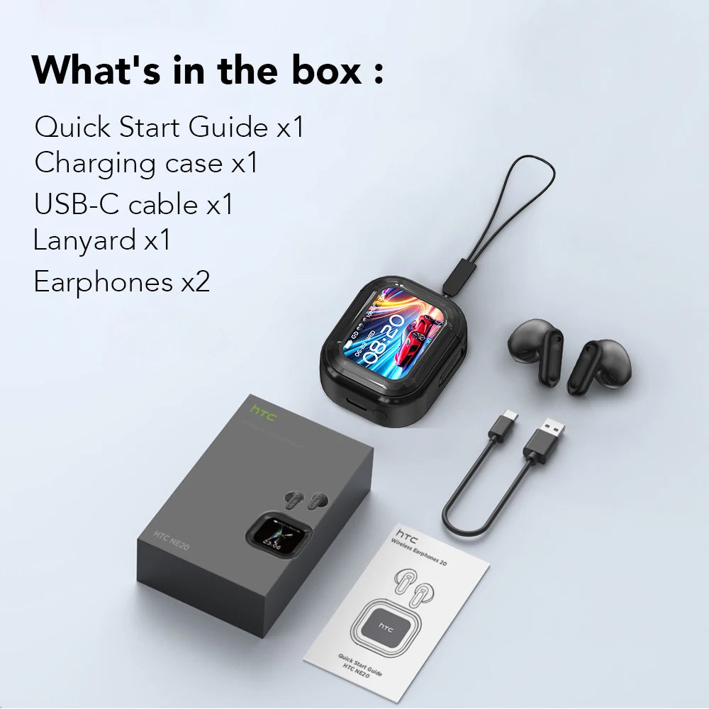 HTC NE20 Bluetooth 6.0 Translator Earphones – Waterproof Wireless Headphones with Long Battery Life