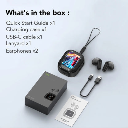 HTC NE20 Bluetooth 6.0 Translator Earphones – Waterproof Wireless Headphones with Long Battery Life