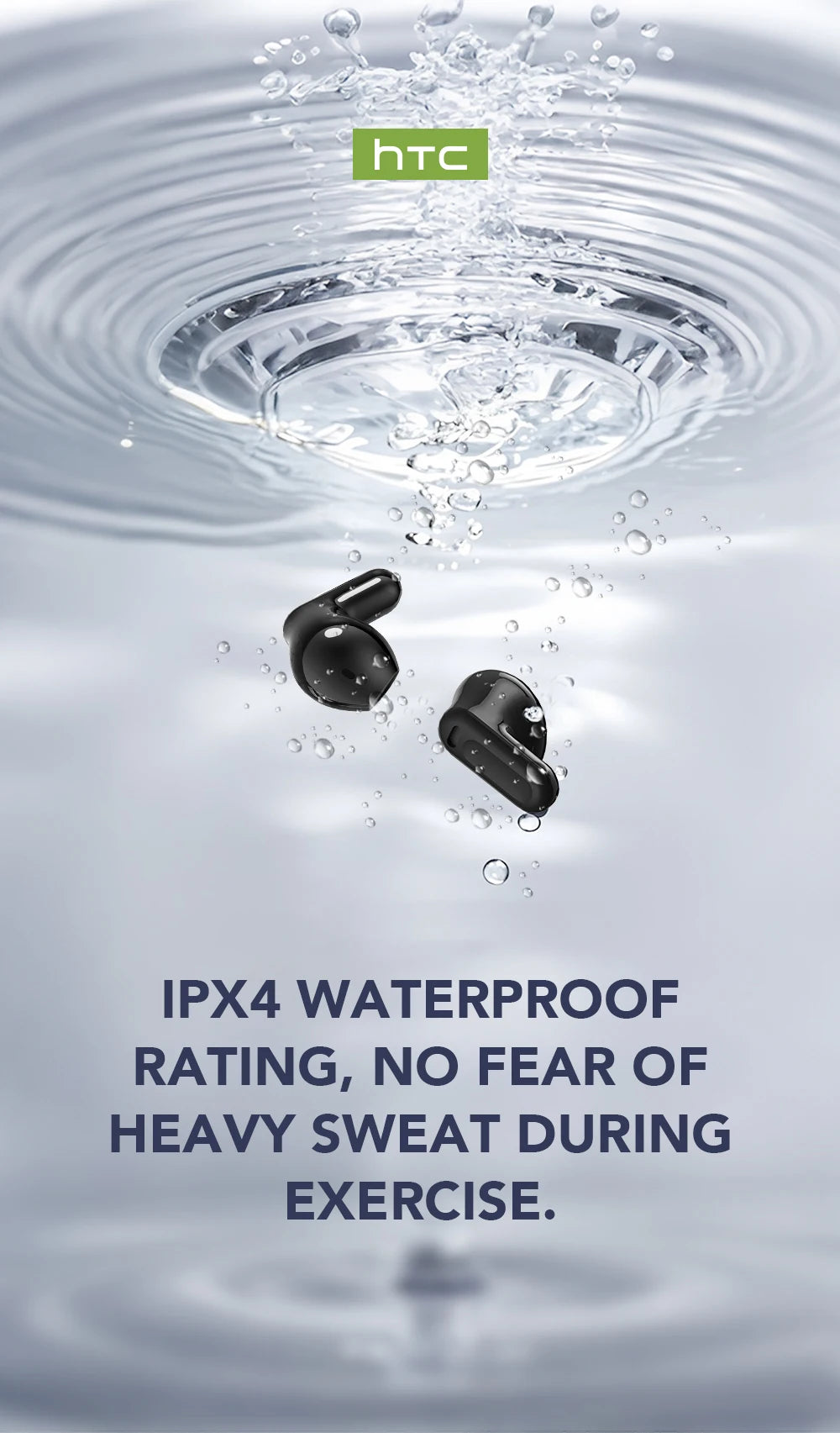 HTC NE20 Bluetooth 6.0 Translator Earphones – Waterproof Wireless Headphones with Long Battery Life
