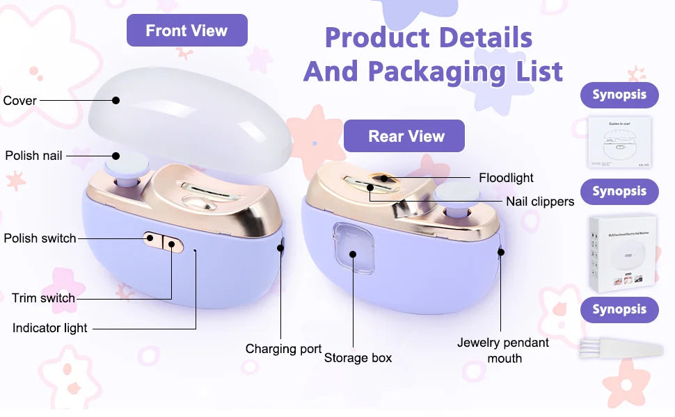 Smart Automatic Nail Clipper 2-in-1 – Professional Manicure at Home