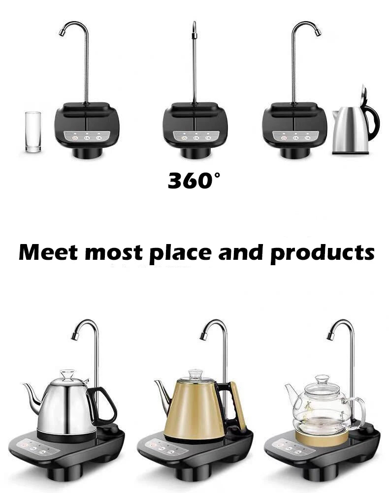 USB Rechargeable Electric Water Pump – Portable Automatic Dispenser for Home & Office