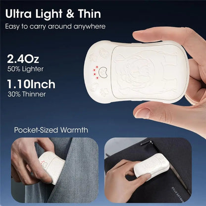 Portable Rechargeable Hand Warmers (2-Pack) – Magnetic Electric Pocket Heater